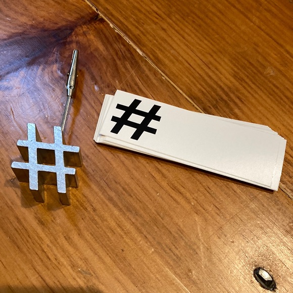 ### Blank HASHTAG Stickers ### Bundle/20 ### Laptop Car ### Support A Ca… - Picture 1 of 7